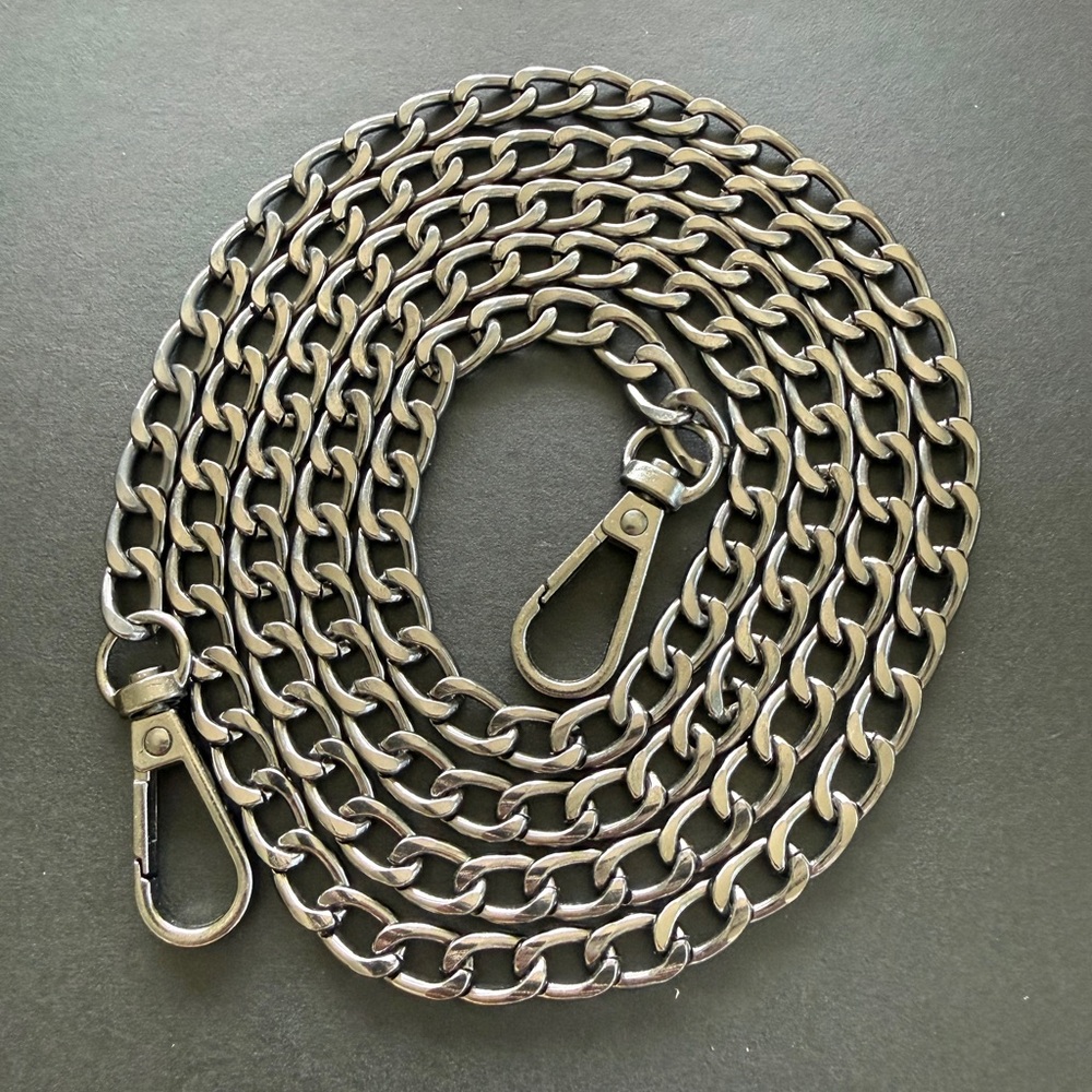 GUNMETAL CUBAN LINK CHAIN FOR BAG OR WALLET NEW